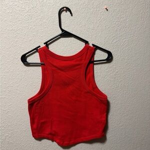 Red Sleeveless Women's Top